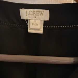 JCREW petite small black blouse